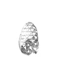 Architectural openwork silver ring, Dori collection Lavinia Fuksas Studio