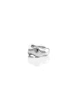 etra textured ring in Sterling Silver 925 with organic sculptural surface